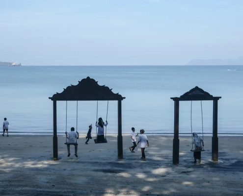 Arafat brings his students to the beach at least twice a week. It’s a short walk from their classroom and accessing the beach is free [Jessica Washington/Al Jazeera]