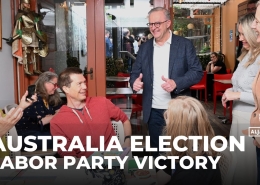 Australia’s Albanese celebrates historic re-election with majority win